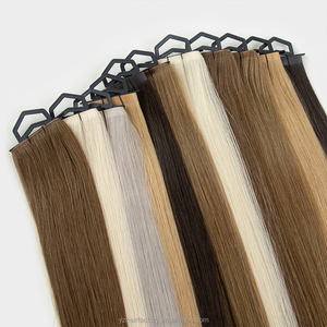 Extensions de cheveux à bandes adhésives Genius Tape de qualité salon, super fines, double trame, 100% cheveux humains injectés, pour une pose sans couture - Product Image 3
