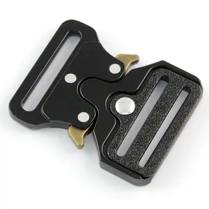 40mm 4868 Custom Metal Buckle Dimension Adjustable Seat Belt Pet Collar Dog Collar Buckle