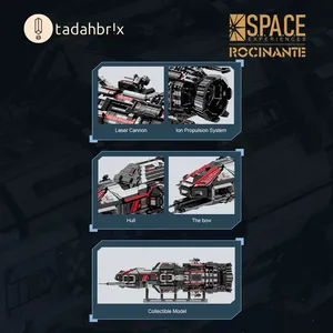 Baka 33906 Chiến Tranh Rocinante Tàu Chiến Mô Hình Không Gian Tên Lửa Tàu Vũ Trụ Gạch Máy Tính Để Bàn Trang Trí Trẻ Em Quà Tặng Xây Dựng Khối Bộ - Product Image 5
