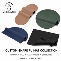 Tapis de yoga en PU lisse Yugaland, 183*68 cm, tapis en caoutchouc antidérapant pour le bien-être