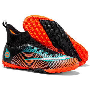 Chaussures de Football pour hommes, haut Cristiano <span class=keywords><strong>Ronaldo</strong></span> AG, pointes de gazon artificiel, chaussures d'entraînement pour adolescents - Product Image 6