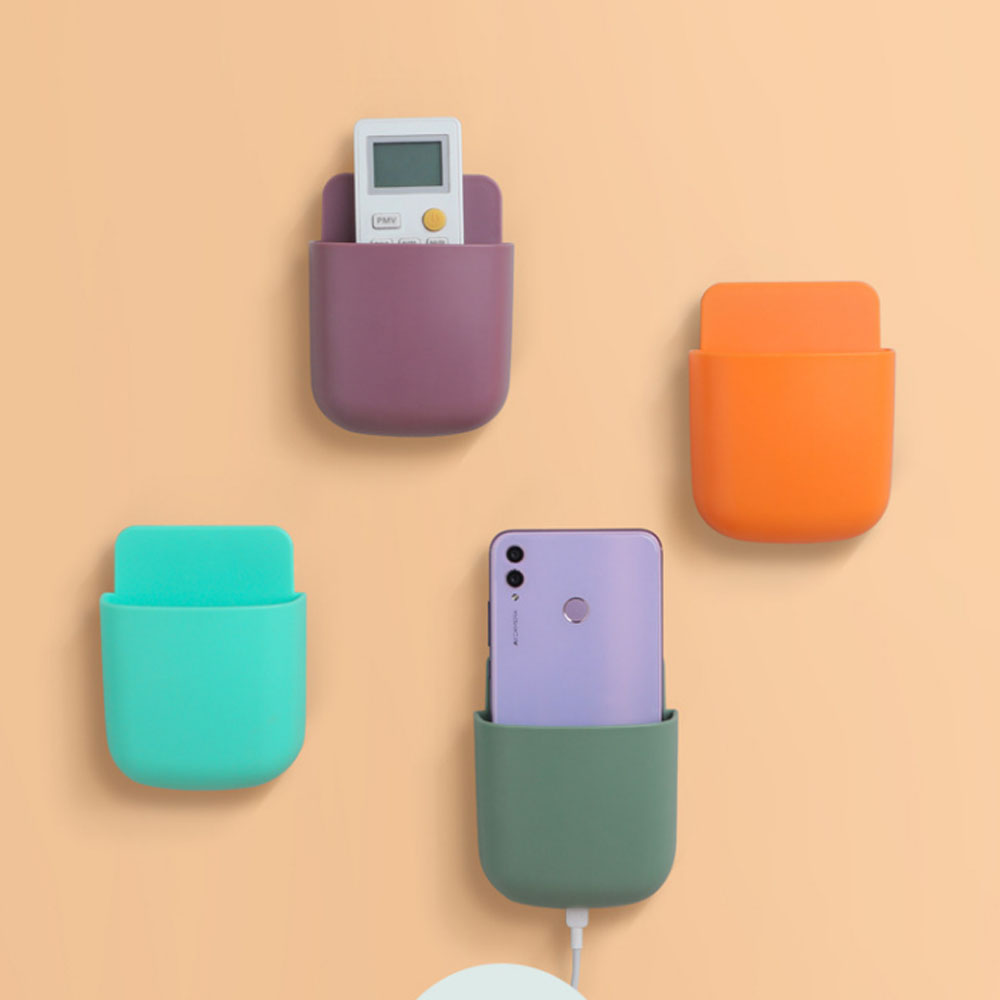 Высококачественный настенный чехол WH591 из АБС-пластика для хранения телефона с дистанционным управлением для дома