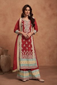 Véritable Simar Soie Designer Salwar Kameez au Prix de Gros Robe avec Dupatta Costume De Mariage Partywear Inde Produit En Vrac - Product Image 3