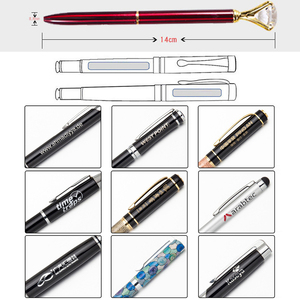 Bolígrafo de Metal Promocional con Logotipo Personalizado, Cristal de Diamante de 1.0 mm - Product Image 6