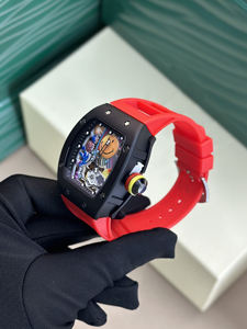 Reloj Mecánico Automático de Moda con Carátula de Cara Sonriente, de Alta Calidad, de Lujo, con Forma de Tonel, Estilo Hip-Hop, de Fibra de Carbono y Cristal de Zafiro - Product Image 2