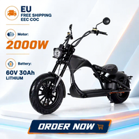 Nouveau Scooter Électrique Citycoco M1P 2000W 60V 30Ah Mangosteen, Chopper Électrique Citycoco, Motos, Entrepôt Allemagne