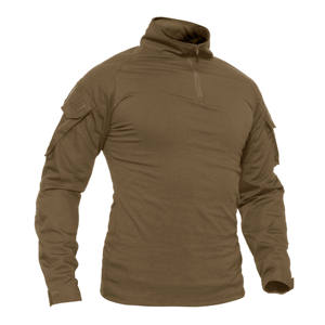 티셔츠 제조업체 사용자 정의 로고 도매 긴 소매 전술화물 작업 전술 긴 소매 티셔츠 - Product Image 3