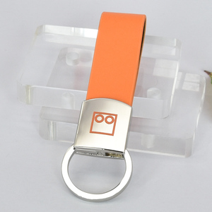 Bán Buôn Tùy Chỉnh Quà Tặng Kinh Doanh Da Kim Loại Sang Trọng Xe Keyring Biểu Tượng Tùy Chỉnh Kẽm Hợp Kim PU Da Móc Khóa - Product Image 1