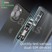 2UUL SIM Checker SM01 Dual Card Test King Vérifier rapidement les défauts du module Détection rapide du signal pour les outils de réparation de téléphone