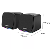 Haut-parleur de jeu portable mini DC RGB 2.0, alimenté par USB, idéal pour les joueurs – Vente chaude directe usine
