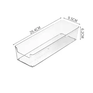 Factory Wholesale Small Desk Storage Box Transparent Plastic Stackable Organizer Multi-Purpose Drawer Multiple Combinations