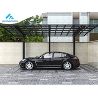 Carport stockage fabricant étanche Plegable électrique Auto toit plat Kit voiture Port aluminium Polycarbonate Carport auvent