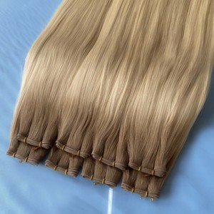 Extensions de <span class=keywords><strong>cheveux</strong></span> Honorhair One Donor Hair Genius Weft, <span class=keywords><strong>cheveux</strong></span> russes naturels 100% humains, cuticules alignées, lisses, clairs, pour balayage - Product Image 1