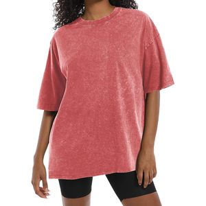 T-shirt oversize vintage grunge pour femme, manches courtes, coton, décontracté, col rond, coupe ample, tendance - Product Image 2