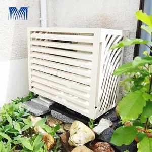 Wall princeton aluminum insulation louver decorative outdoor cleaning cubre aire exterior metal air conditioner cover