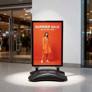 ขาตั้งโปสเตอร์แบบเติมน้ำสำหรับใช้งานกลางแจ้ง ขนาด 60*85 ซม. ทำจากอลูมิเนียมอัลลอยด์ ยี่ห้อ Bestseller - เหมาะสำหรับงานเทศกาลและโปรโมชั่นขายปลีก |   ตัวอย่างสินค้าพร้อมจำหน่าย - Product Image 6