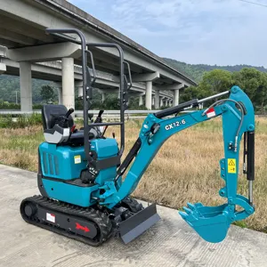 2023 Chuangxin CX12-6 mini crawler 1 ton excavator With High Efficiency bucket ripper mini excavator attachment