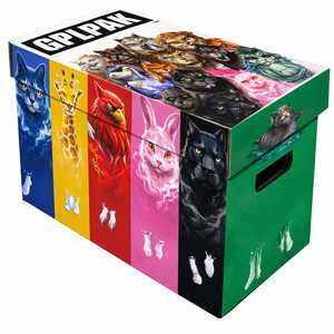 Boîte de rangement pour bandes dessinées en carton rigide, grande taille, avec couvercle et base imprimés sur mesure, 2 pièces, boîtes rigides de marque pour livres - Product Image 3