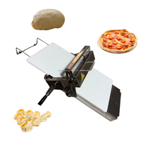Kleine Mini-Teigausrollmaschine Tischmodell für Croissants Manuelle Blätterteigmaschine Teigausroller für Kleine Bäckereien und Heimgebrauch