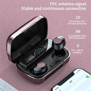 Auricolari <span class=keywords><strong>M23</strong></span> rohs TWS IPX6 3500mah batteria auricolare In ear BT 5.1 cuffie anc Wireless da gioco con schermo LED Power Display - Product Image 2