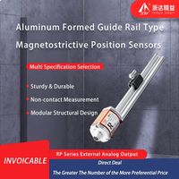 Capteur de déplacement linéaire magnétostrictif sans contact TEC RP pour vérins hydrauliques +24Vdc Interface 4-20mA IP67 Linéarité