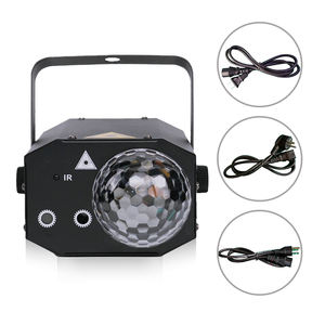 Haz de luces LED con cabezal móvil multiefecto controlado DMX512 de 10W, colores de emisión blancos RGBW para discotecas, discotecas, cuerpo de lámpara de PVC - Product Image 4