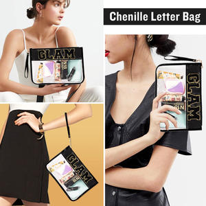 Bolsa de Maquillaje para Mujer, Impermeable, de PVC, Bolsa de Cosméticos Transparente para Viaje, Organizador de Brochas de Maquillaje, Estuche para Artículos de Aseo - Product Image 4