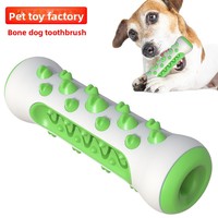 Jouet à mâcher pour chien en TPR résistant aux morsures, bâton à mâcher pour chiens de petite/moyenne taille avec design Teddy Golden Hair