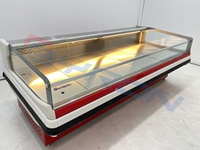 Vitrine Réfrigérée Commerciale pour Viandes Fraîches (Bœuf, Mouton, Porc) - Armoire de Conservation Réfrigérée Haut de Gamme pour Supermarchés