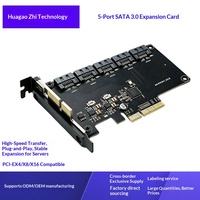 Carte d'extension 5 ports 3.0 JMB585 PCIe pour disques durs