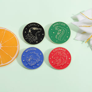 Grosir lencana Pin karakter hewan empat warna stok massal lembut Enamel Uv Offset Logo bertema Logo Logo peri kustom - Product Image 2