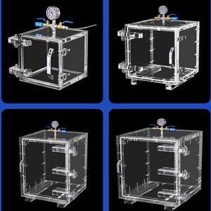 Transparent Acrylic Vacuum Bucket, Organic Glass Defoaming And Defoaming Bucket, Negative Pressure Sealing Leak Detector Bucket - Product Image 6