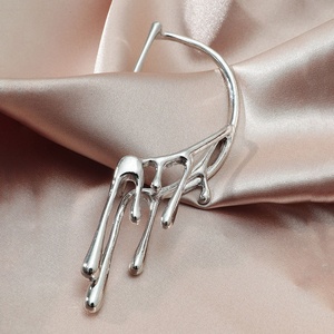 Mling — boucles d'<span class=keywords><strong>oreilles</strong></span> à manchette géométrique, boucles d'<span class=keywords><strong>oreilles</strong></span> Vintage en plaqué or lave, personnalisées, en forme de <span class=keywords><strong>cire</strong></span> goutte, nouvelle collection - Product Image 4
