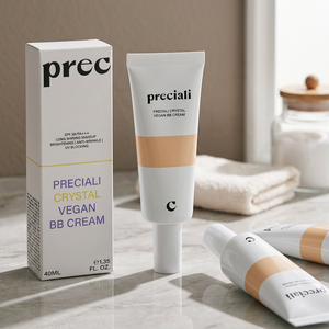 [Preciali] Crème BB Hydratante Quotidienne Effet Cristal Vegan Bio Naturel Teint Lumineux Fond de Teint Teinté pour le Visage - Product Image 3