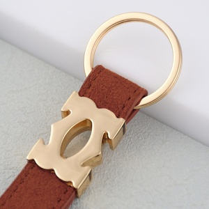 Fabricant de porte-clés en cuir pour voiture, impression sérigraphique, durable, écologique, logo personnalisé, nom de la marque, souvenir en cuir - Product Image 3