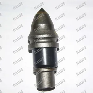 Suku Cadang Carbide Bullet Teeth B47K22H Fitting Rock Auger dan Core Barrel untuk Pengeboran Foundation