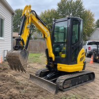 Mini Excavator 3.5 Ton 2 Ton 1 Ton Mesin Kubota Epa Alat Penggali Kebun Pertanian Rumah Tangga Excavator Kecil Harga Mini Excavator Crawler