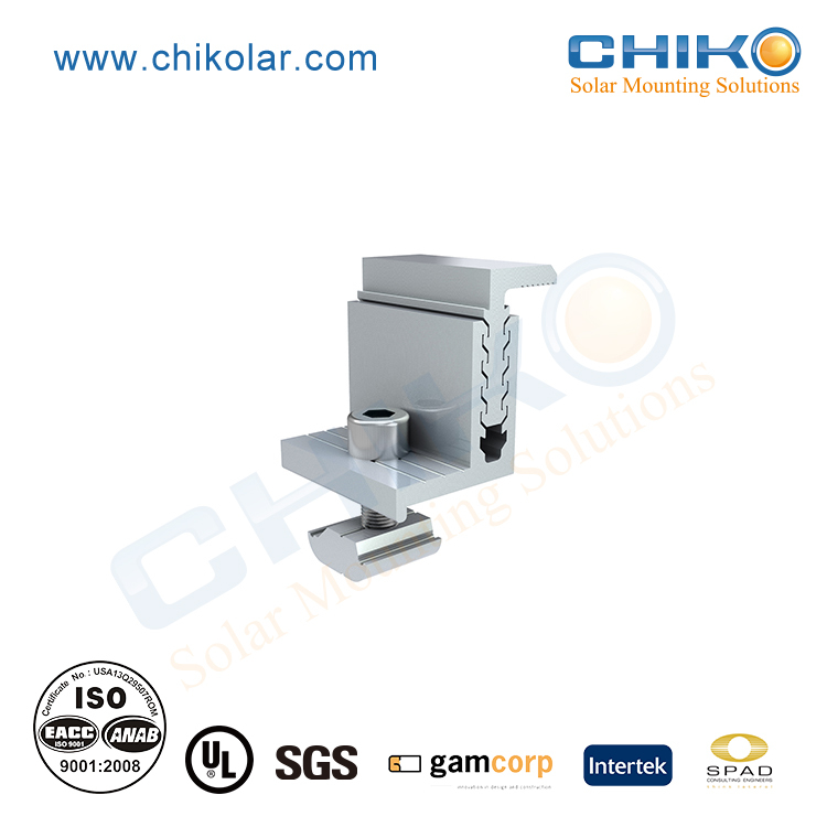 CHIKO Solar Panel Mounting Mid End Clamps CK-FZM Photovoltaic Module Installation Accessories · image 3