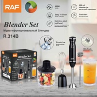 Multifunctionele 5 In 1 Draagbare Elektrische Mini Variabele Snelheid 4 Blades Hand Blender Stick Staafmixer Set Voor Keuken