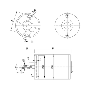 <span class=keywords><strong>Motor</strong></span> de CC con Escobillas L6495 de Alto Torque, <span class=keywords><strong>24V</strong></span>, 2500 RPM, 23.84W, Marco de 62mm, Imán Permanente para Aplicaciones de Hogar Inteligente, Automoción y Ventiladores - Product Image 5