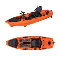 Itoo nouveau design facile à transporter 4M 14.76ft modulaire 2 personnes 3 sections pédale détachable pêche pédale kayak à vendre