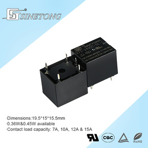 SINETONG 973 relais électromagnétique haute puissance Miniature 24VDC/12V 24V/12A 4 broches pour équipement électromécanique - Product Image 5