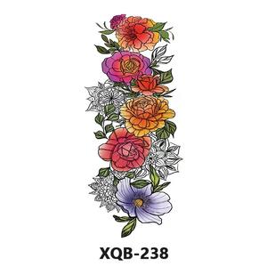 Tatuajes Temporales Personalizados OEM de <span class=keywords><strong>Media</strong></span> <span class=keywords><strong>Manga</strong></span> con Diseño Floral para 7 Días - Product Image 2