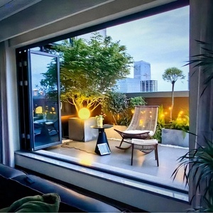 Phật sơn hợp kim nhôm Bifold gấp cửa kính & cửa sổ với mở lớn cho nhà bếp hiện đại sử dụng thương mại tổng giải pháp - Product Image 2