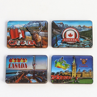 Souvenir touristique de Séville Aimants de réfrigérateur en bois et en verre 3D Forme personnalisée Écologique Fabrication directe Souvenirs de voyage