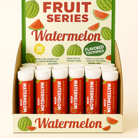 Cure-dents aromatisés à la pastèque, cure-dents avec saveur, arrêter de fumer, Zahnstocher mit Geschmack