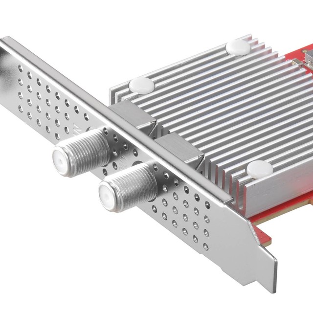 TBS6205se High Quality DVB-T2/C2/T/C(J.83A/B/C)/ISDB-T/C/ATSC1.0 Quad TV Tuner PCIe Card 1 Year for UK Freeview SD/Hd Channels
