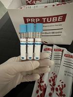 Tube PRP vétérinaire stérile 8-15 ml avec gel de séparation rapide, kit PRP OEM en verre et plastique pour la réparation des tendons équins et canins