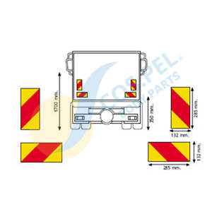 COS.PEL. ใหม่ ชุดแผงรถบรรทุกสี่ชิ้นสำหรับเปลี่ยน - Product Image 1