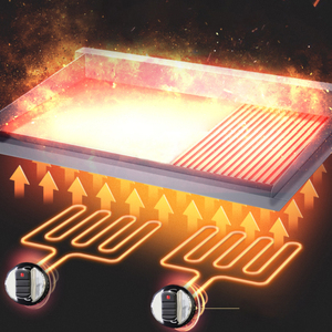 Коммерческий индукционный вертикальный электрический гриль-плита JUSTA с антипригарным покрытием и шкафом для ресторана - Product Image 3